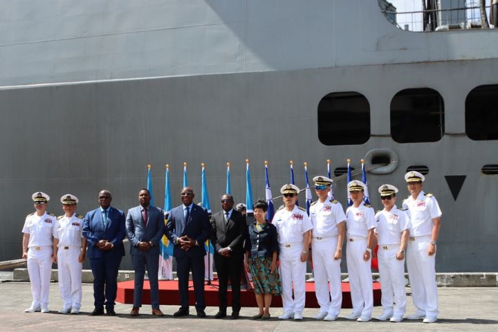 海軍2026年敦睦遠航訓練支隊近日訪問友邦聖露西亞。圖/取自Government of Saint Lucia官網