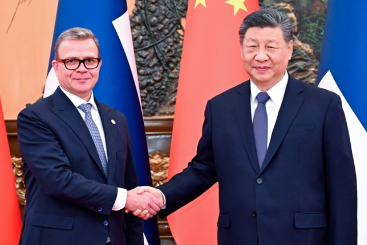 張又俠下台後首露面！習近平神清氣爽　會見芬蘭總理：加深經貿、能源合作