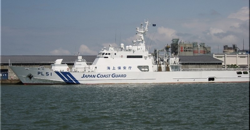 日本海上保安廳的巡視船PL51，未來日本將打造3萬噸的超級巡邏艦。圖/取自日本海上保安廳