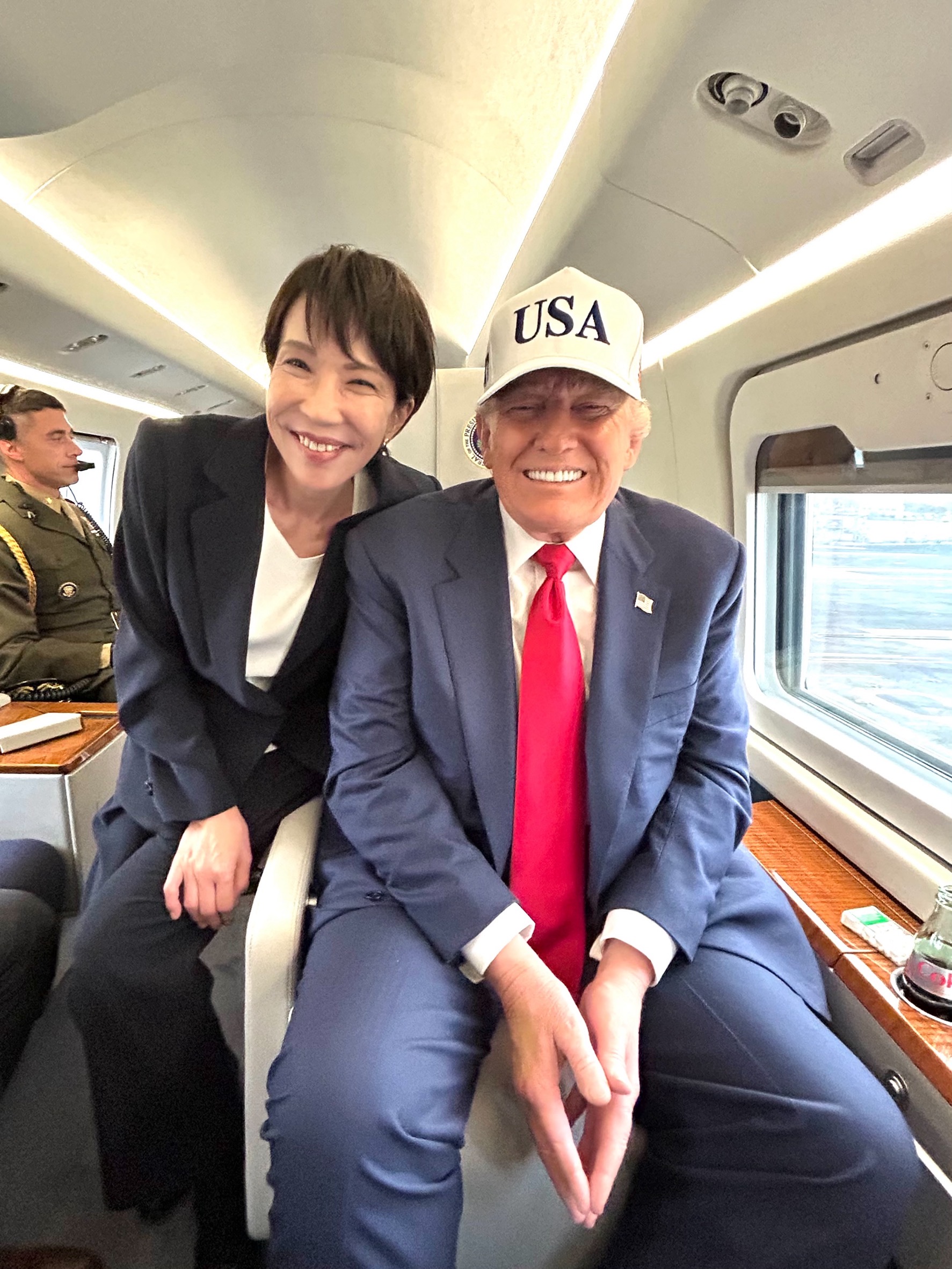 日本首相高市早苗積極與川普維持良好關係。圖/取自高市早苗《推特》官方帳號