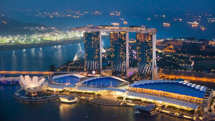 舉世聞名的新加坡濱海灣金沙酒店。圖/取自新加坡旅遊局官網