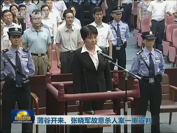 薄瓜瓜的母親薄谷開來，薄瓜瓜也不相信媽媽會犯下謀殺罪。圖／取自央視