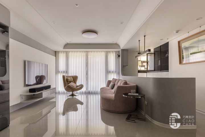 巧寓舍計以現代簡練筆法與溫潤材質,串起慢活片段,讓光線詩意流動,映照日常的寧靜與豐盛。圖/歐德集團提供