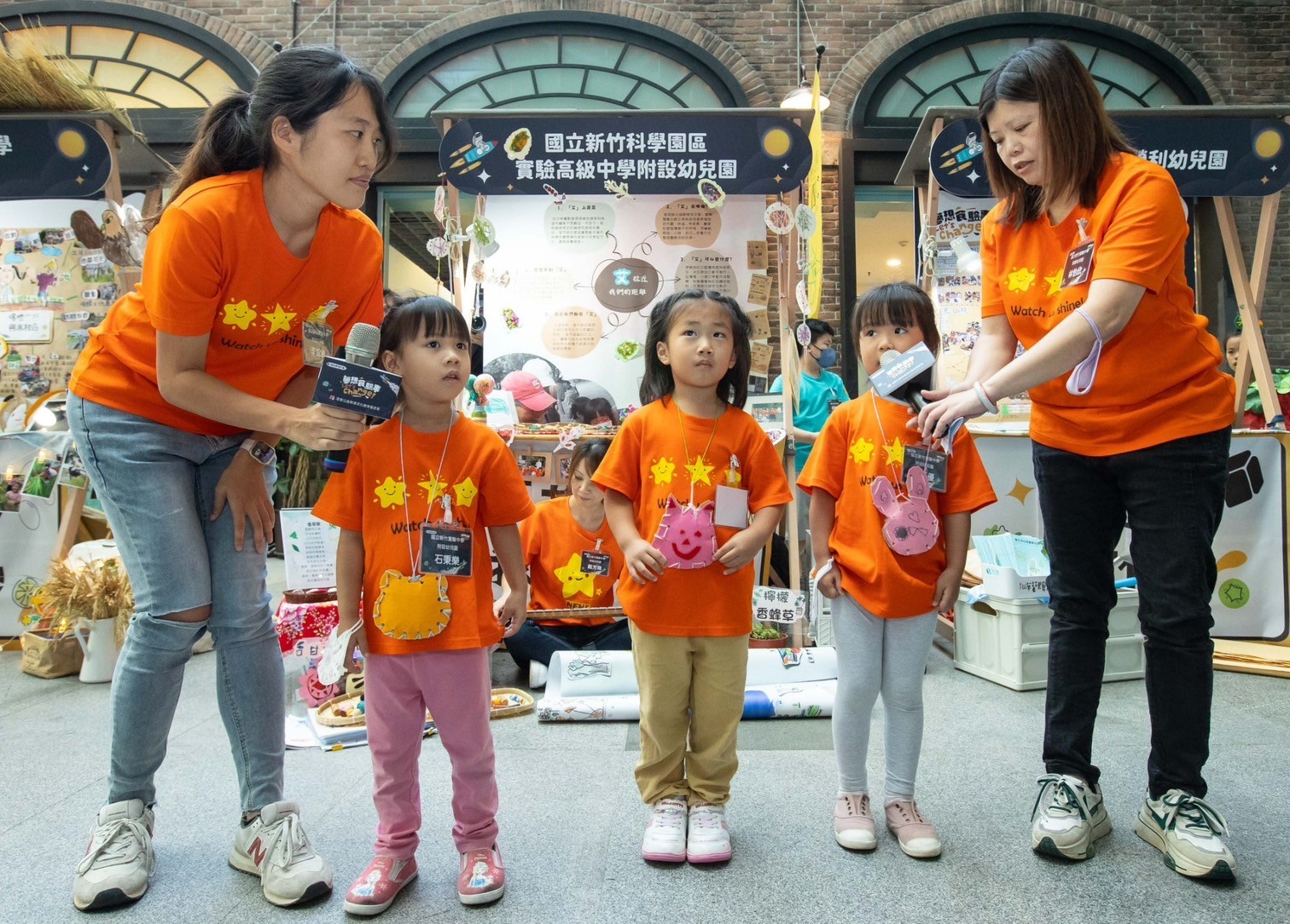 竹科實中附幼現場呈現夢想歷程，獲夢想表達獎。圖/灃食教育基金會提供