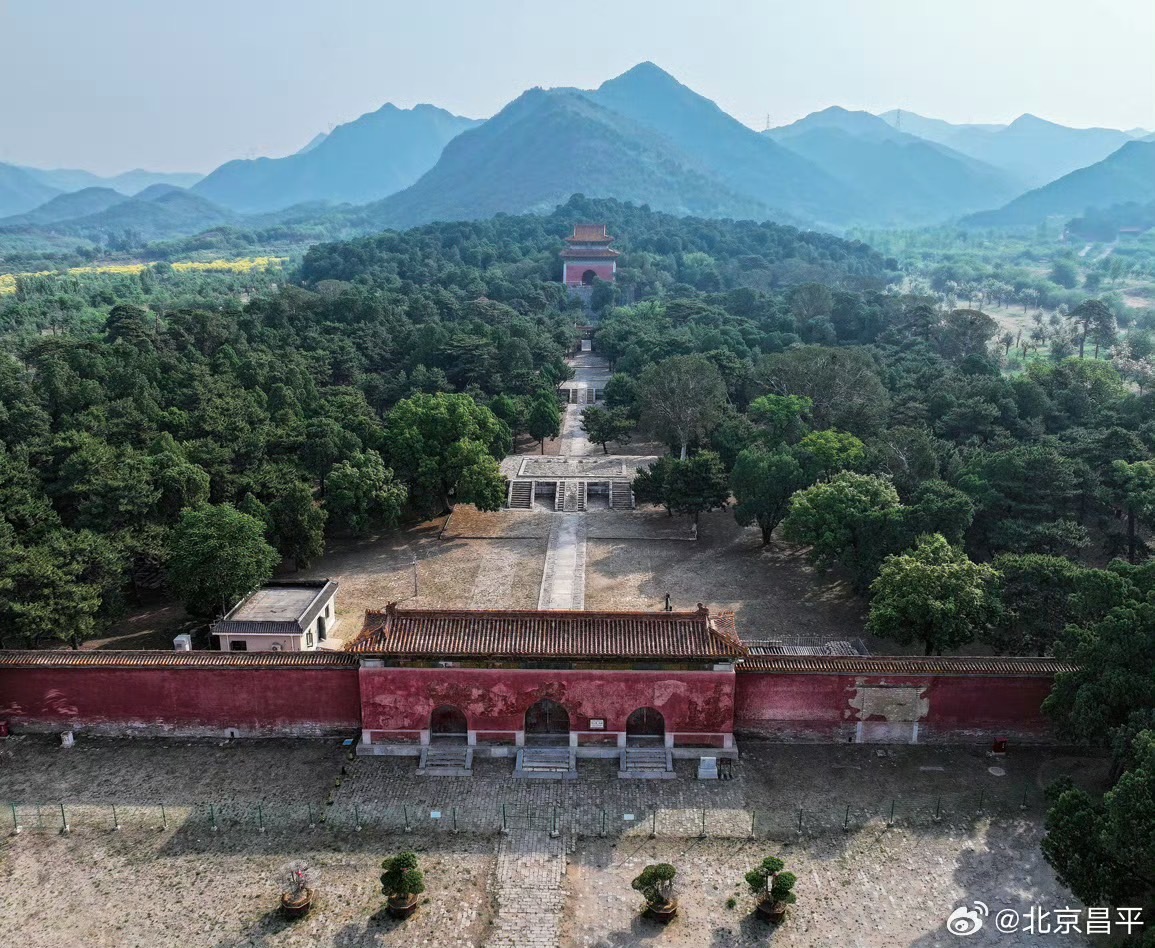 明永陵占地25萬平方公尺，在明十三陵中，規模僅次於永樂皇帝朱棣的長陵。圖/取自北京昌平微博