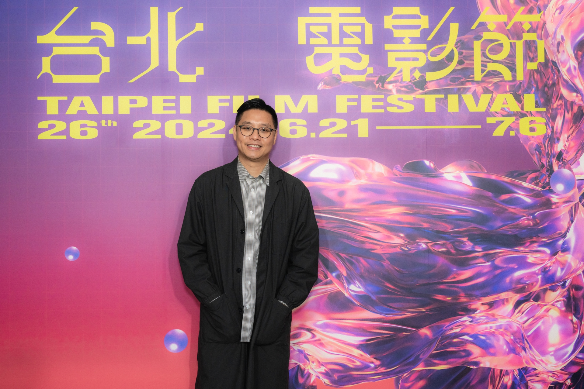 劉偉恒感謝本次台北電影節邀請，讓《出租家人》能來跟台灣觀眾見面。圖/台北電影節提供