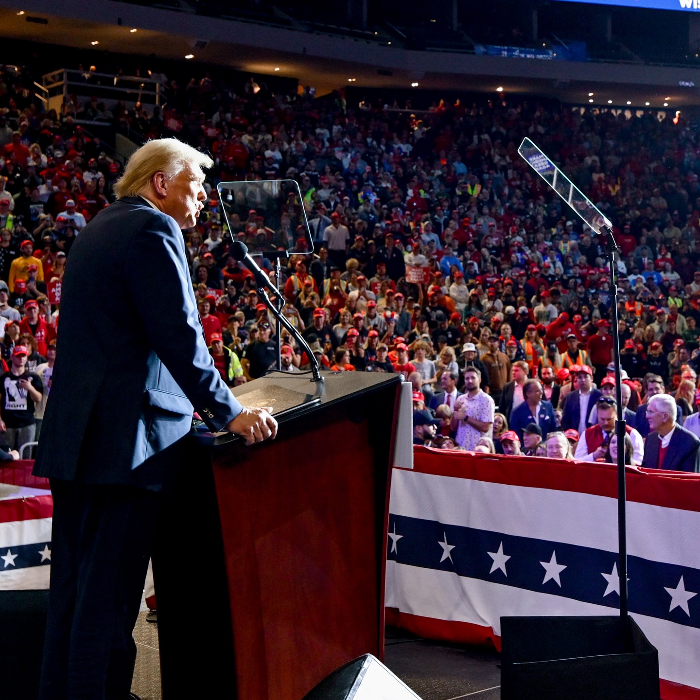 美國共和黨總統候選人川普，周六前往密爾瓦基造勢。圖／取自Donald J. Trump FB