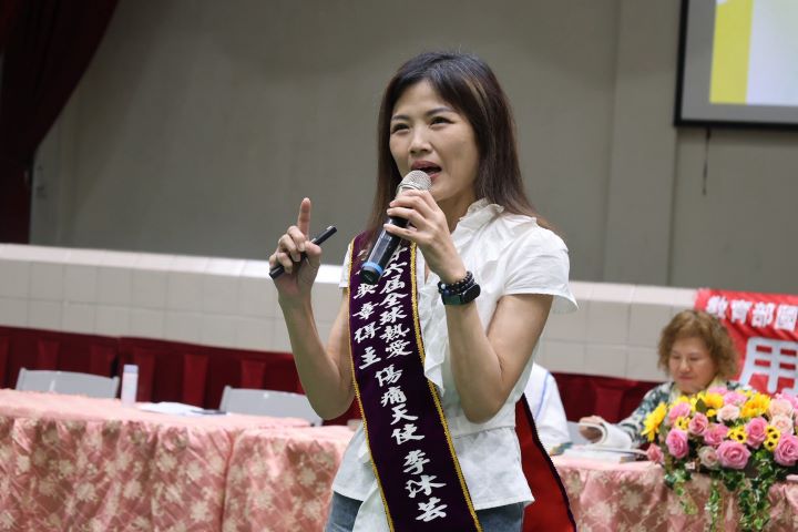 「傷痛天使」李沐芸從自身傷痛出發，李沐芸逐步走上陪伴自殺者親友遺族的道路。圖/周大觀文教基金會提供