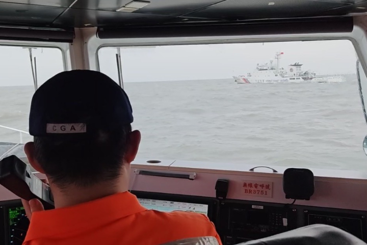 賴政府剛喊加強國安　大陸海警就在金門與海巡對峙