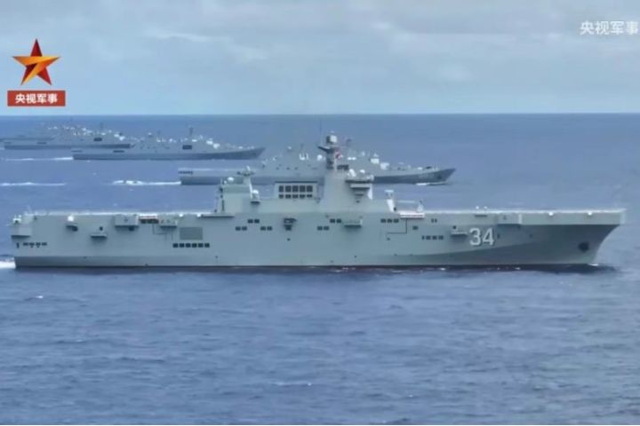  中國大陸2025年有2艘054B型飛彈護衛艦與4艘最新批次054A型護衛艦入列。圖/取自央視新聞