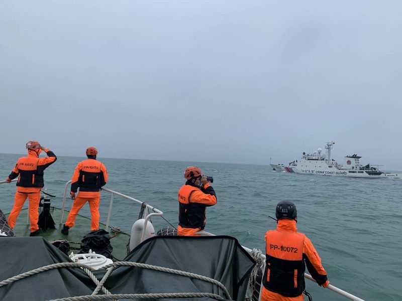 馬祖海巡隊15日協尋落海大陸漁民，大陸海警14605艇也加入搜救。圖/中央社