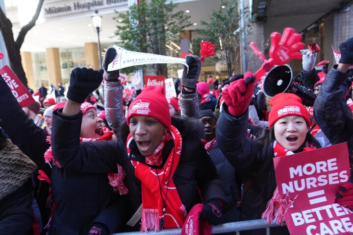 談判未就合約爭議取得共識　紐約3大醫院系統1.5萬護士啟動罷工