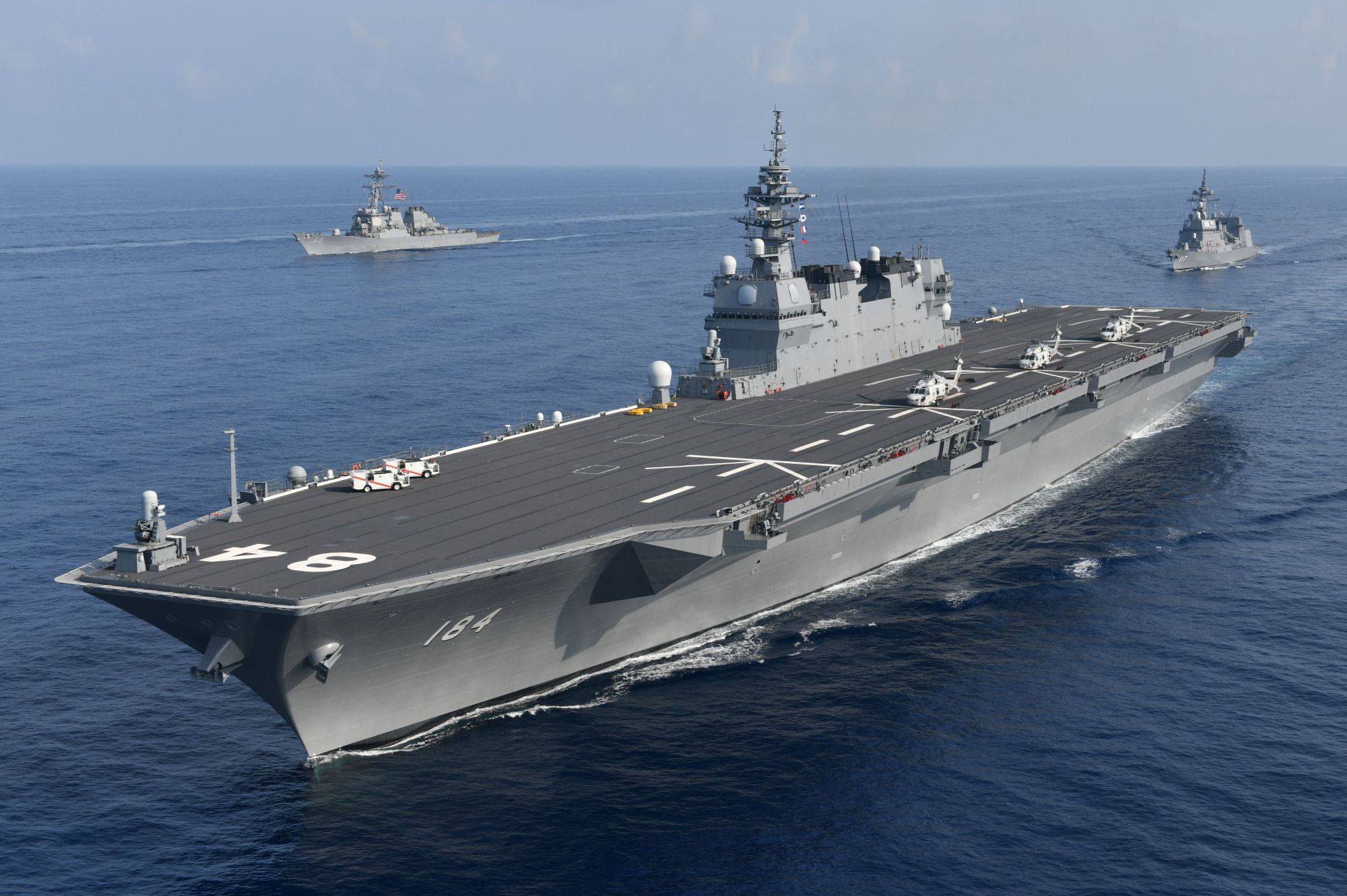日本「加賀號」可能在今年下半年赴美國東岸。圖／取自日本防衛省海上自衛隊臉書