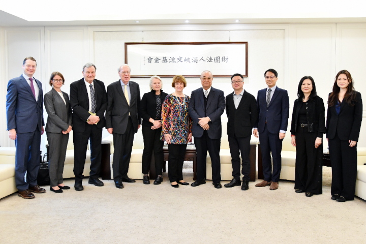 NCAFP訪團上午前往海基會,雙方就台、美、中情勢廣泛交換意見。圖/海基會提供