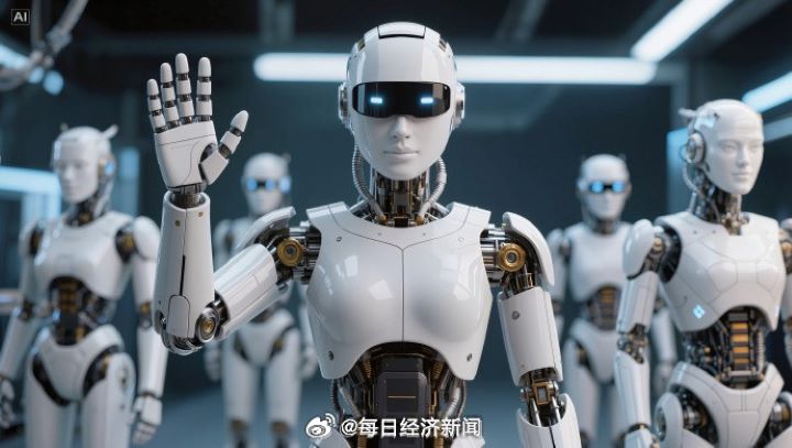   馬斯克預估，未來10年全球人形機器人數量至少可能達到10億台，20年後甚至可能達到1000億台。圖/取自每日經濟新聞微博
