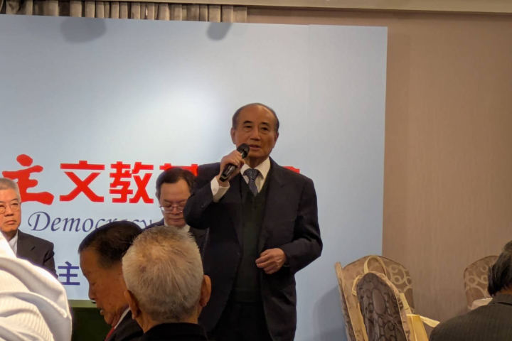 王金平出席座談會表示，關中的新書有助眾人喚起對於世界局勢、台美關係以及兩岸問題的領悟。圖/記者高陸攝