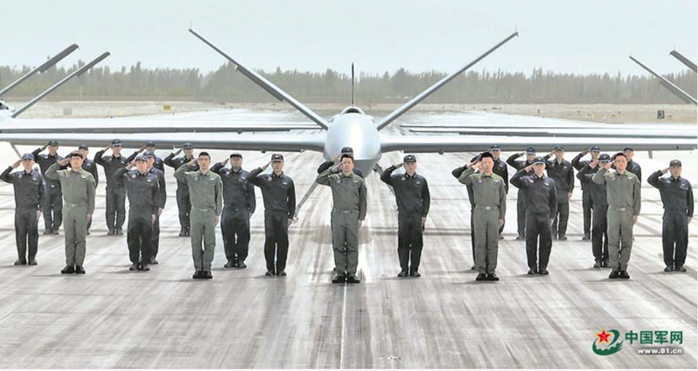 共軍無人機部隊。圖/取自中國軍網