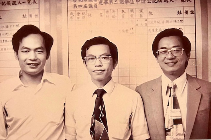 前總統陳水扁（右）在臉書秀出他與林正杰（左）的合照。圖／取自臉書陳水扁新勇哥物語
