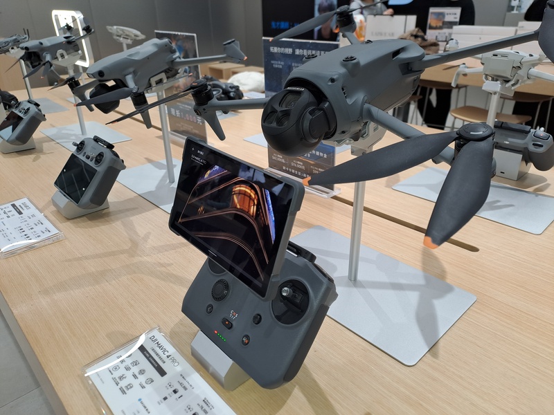 圖為中國製大疆空拍無人機。圖/中央社