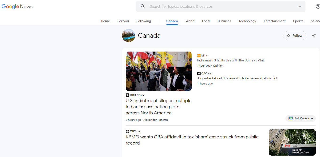 Google與加拿大政府達成協議 將付費使用新聞