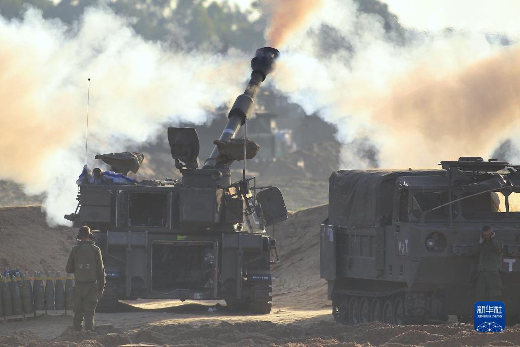 加薩戰事再起，以色列軍隊12月2日向加薩地帶開火。圖/取自新華社