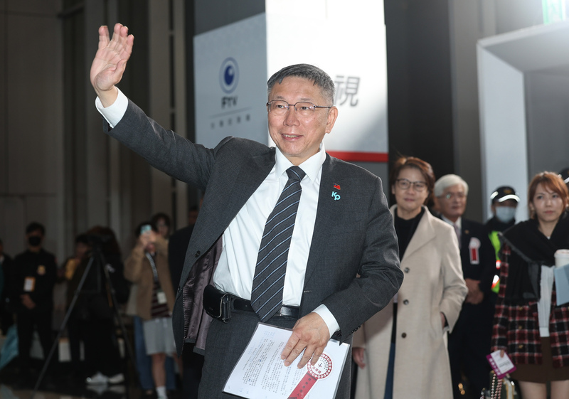 民眾黨總統參選人柯文哲。圖/取自中央社