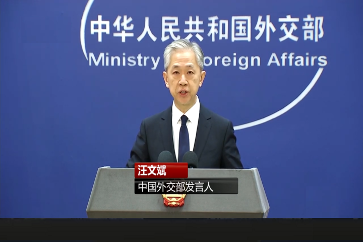 中國外交部長汪文斌在周三的例行記者會中對緬甸問題發言。圖/取自央視官方《YouTube》頻道