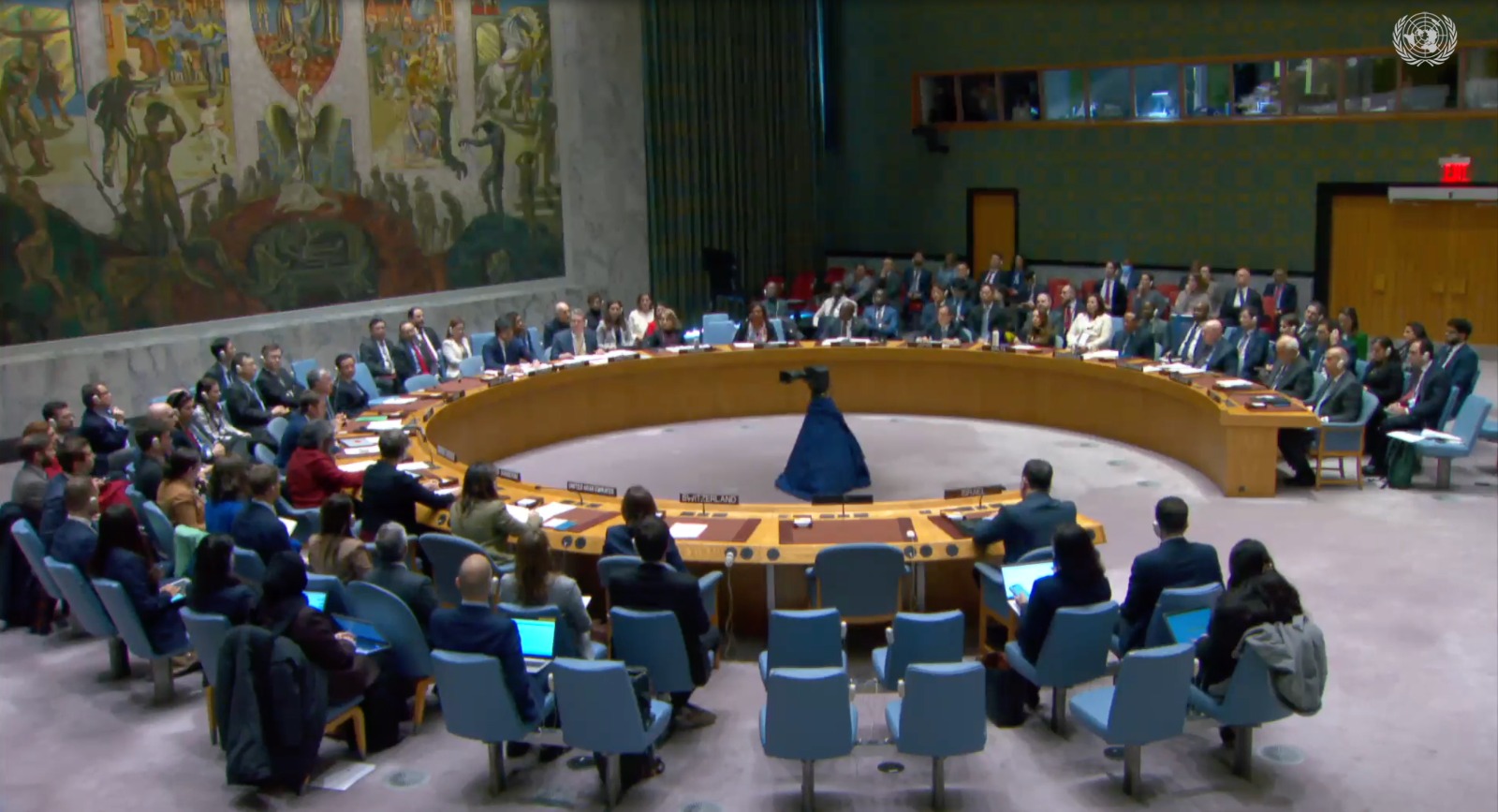 聯合國安全理事會22日通過一項決議，呼籲向加薩大規模提供人道援助。圖/取自United Nations @UN