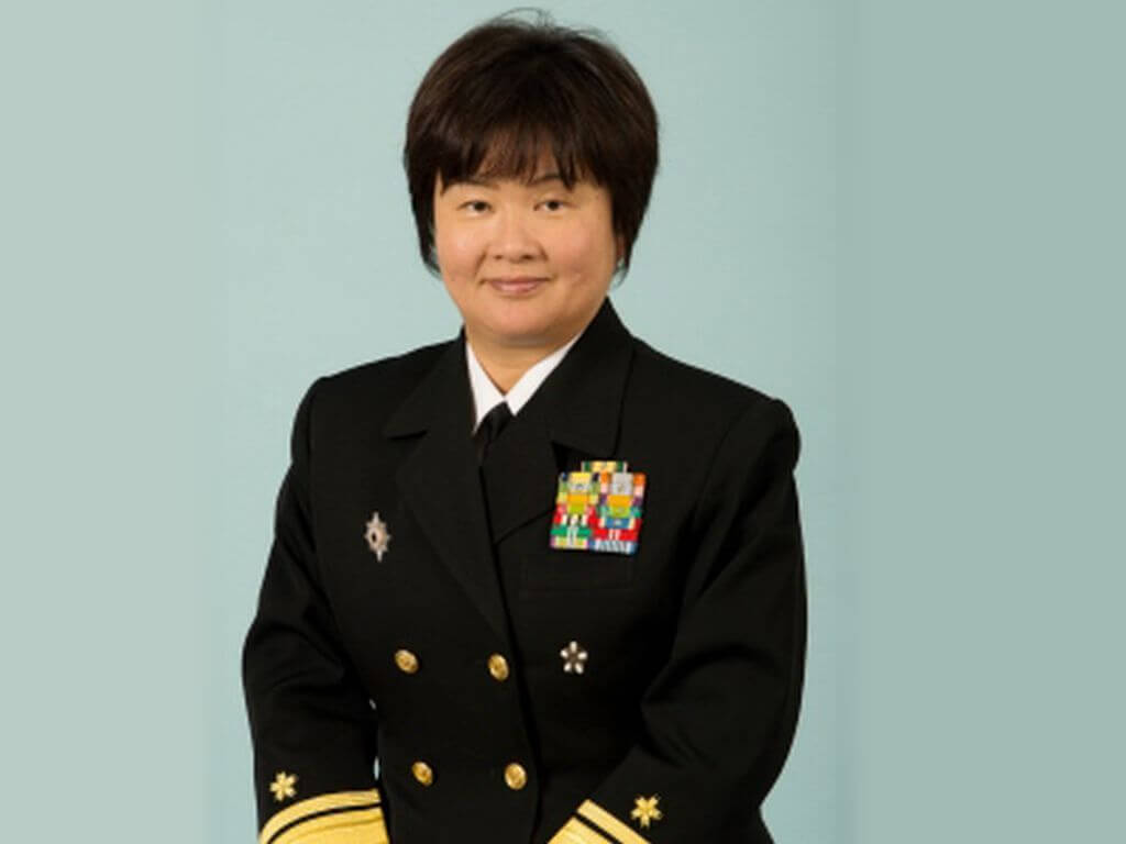 近藤奈津枝是日本自衛隊首位「將」級女性。圖/取自日本防衛省官網