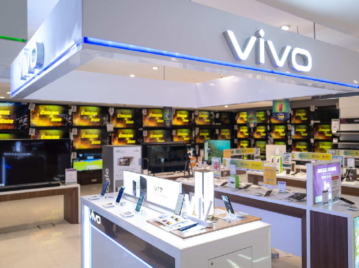 圖為Vivo在印度當地的零售店。取自新華社