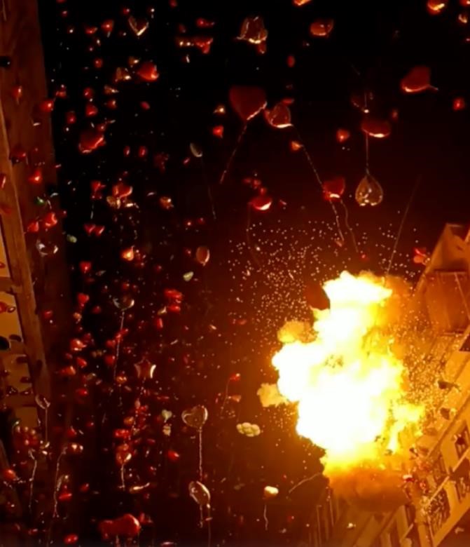 樂極生悲！武漢元旦發生氣球爆炸