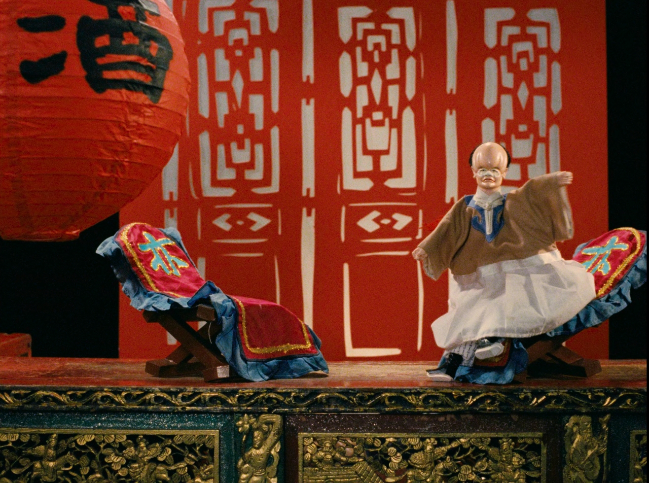 《乾隆遊西湖》彰顯出台灣掌中戲的傳統文化，讓歐洲地區的影迷觀眾一窺獨特囗白、配樂與木偶操作。圖為《乾隆遊西湖》劇照。圖/國家影視聽中心提供