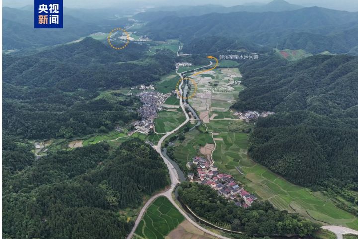 大陸景德鎮手工瓷業遺存申遺成功，景德鎮建溪窑材水運河道。圖/取自央視新聞
