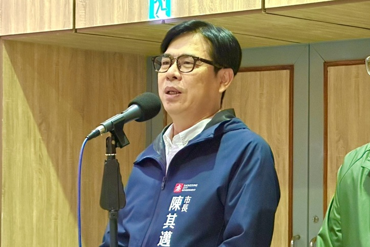 被點名領軍邱議瑩選戰？陳其邁「一頭霧水」駁斥謠言