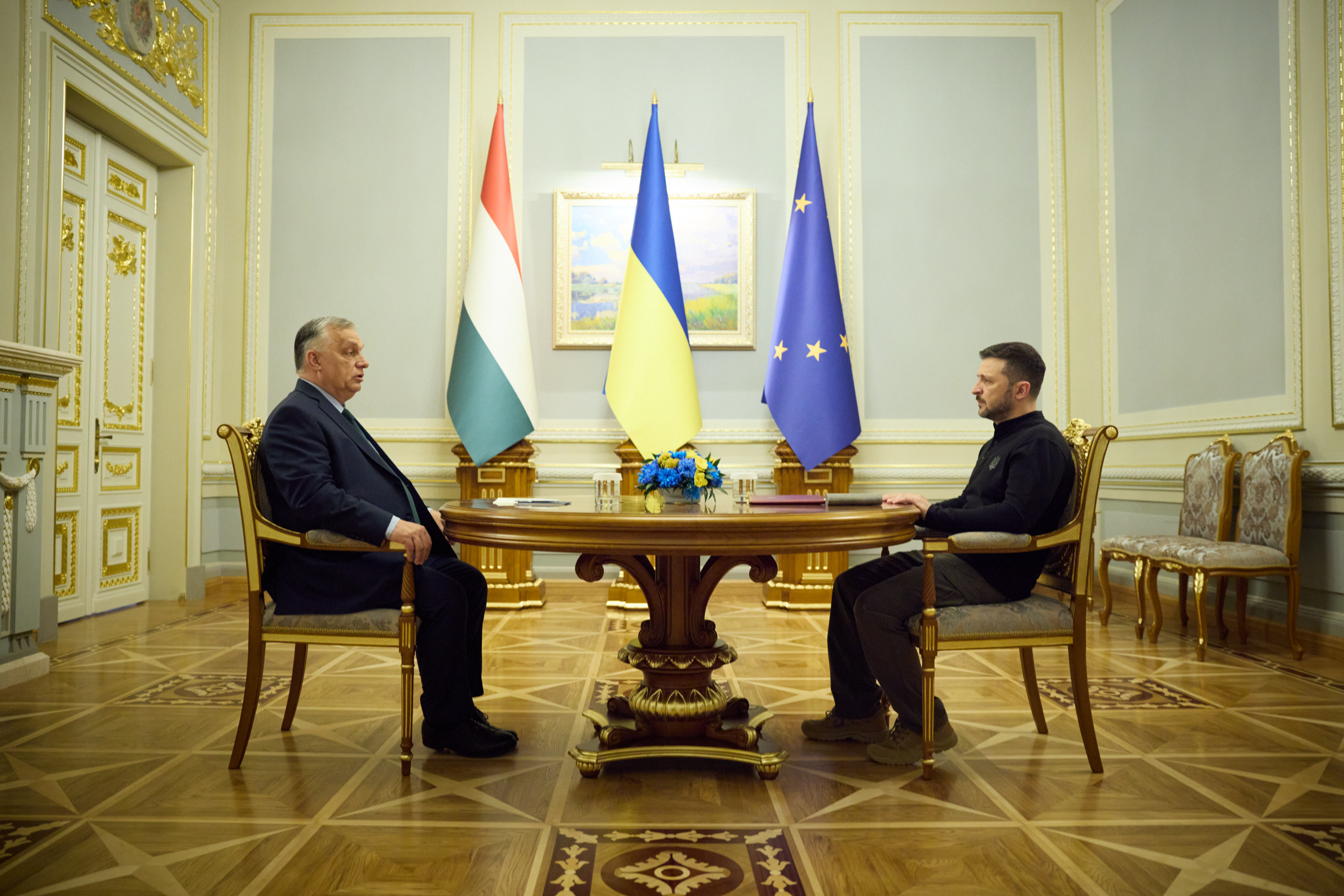 奧班訪問基輔，與澤倫斯基面對面會談。圖/取自Volodymyr Zelenskyy /@ZelenskyyUa