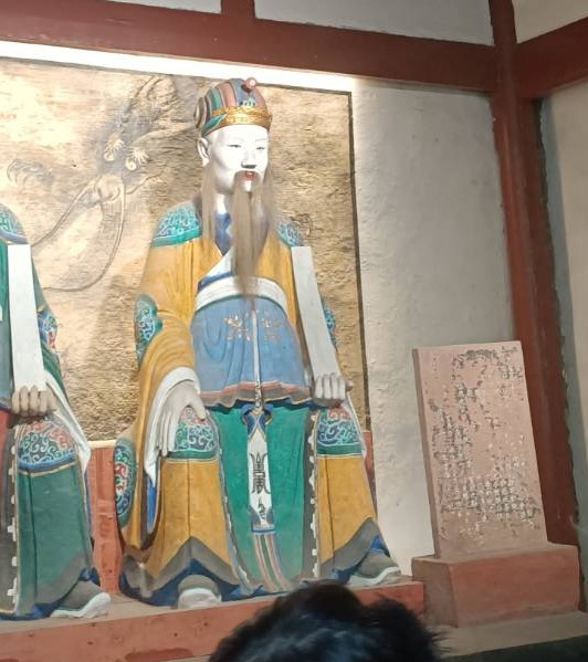 戰將趙雲居然是文官樣貌，令人跌破眼鏡。圖/記者簡立欣攝