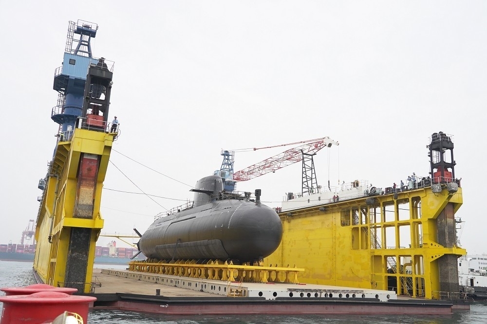 海軍表示「海鯤號」潛艦的一切按照計劃完成中。 圖/取自台船官方網站