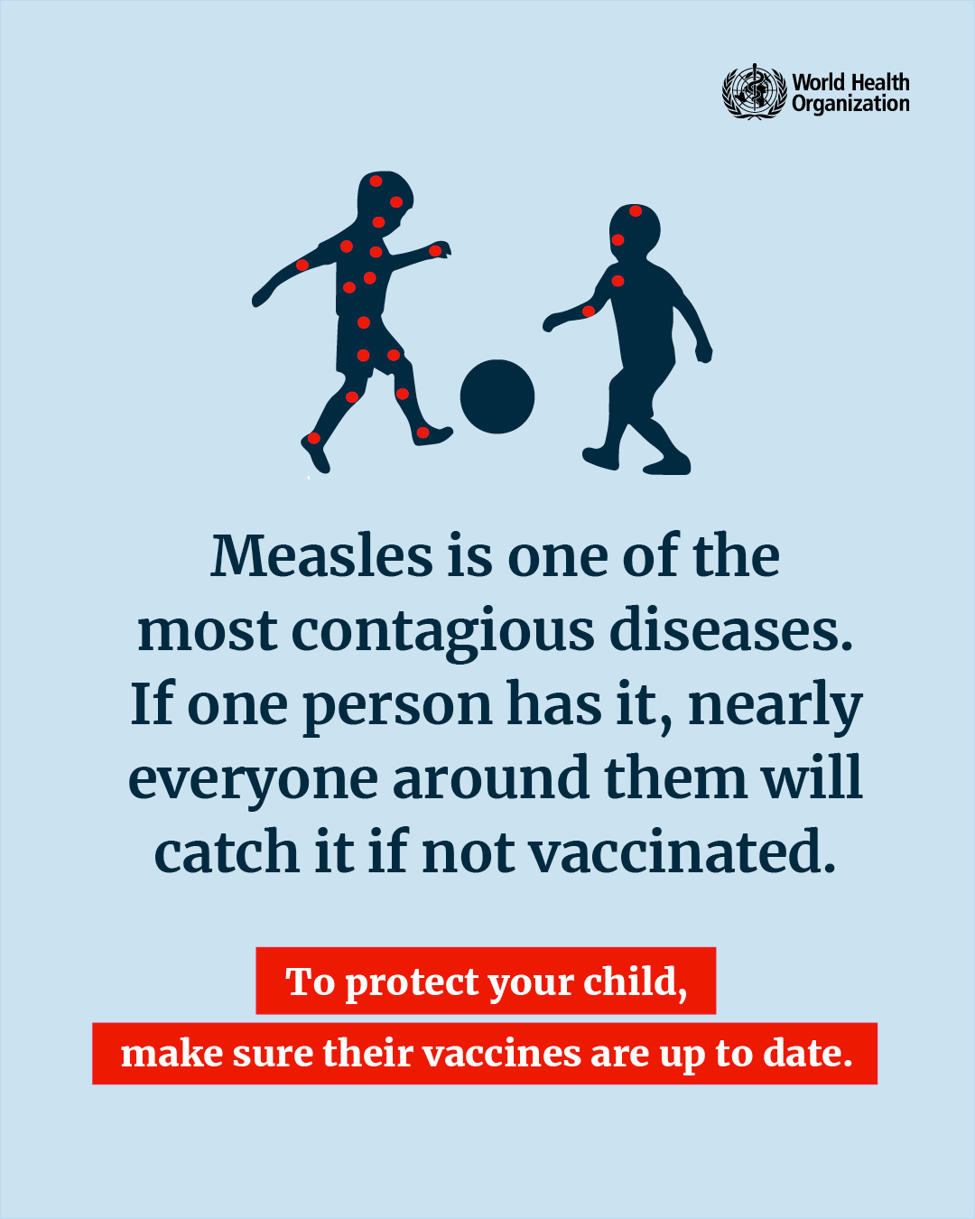 WHO呼籲應盡速接種疫苗。圖/取自WHO官方《推特》