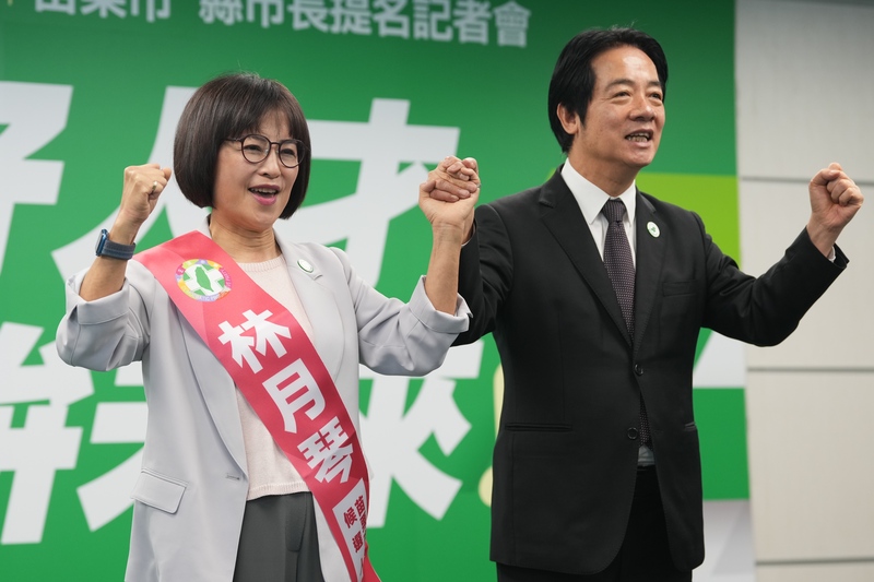 民進黨17日正式提名立委林月琴參選苗栗市長選舉。圖/中央社