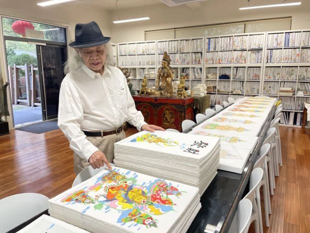 蔡志忠對佛像也情有獨鍾。圖／取自澎湃新聞