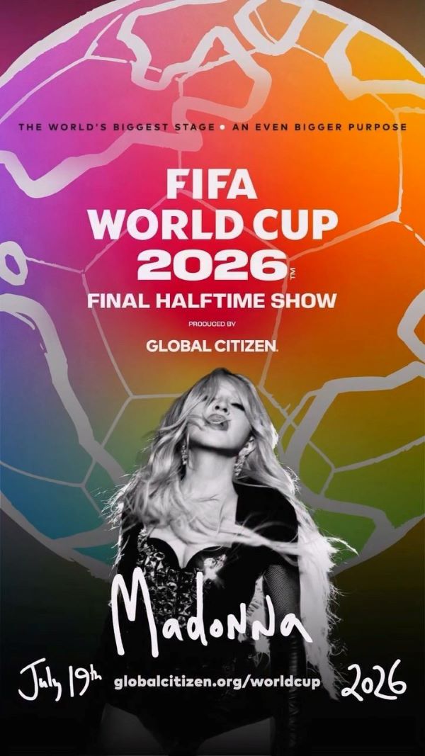  美國流行天后瑪丹娜也將登台演出。圖/取自FIFA IG
