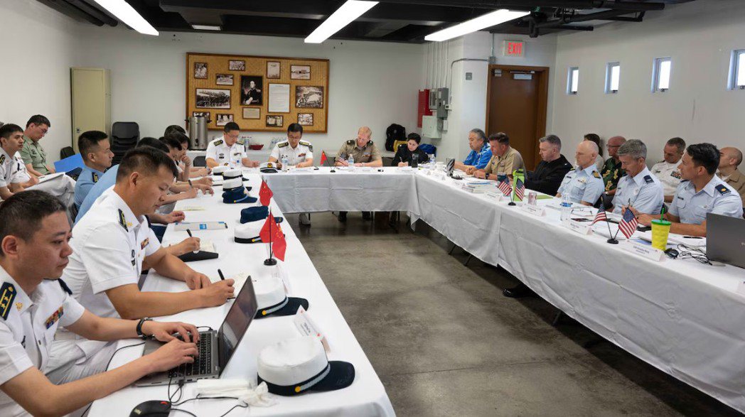中斷兩年的美中海上軍事安全磋商對話3日在夏威夷恢復舉行。圖/取自美國國防部官網
