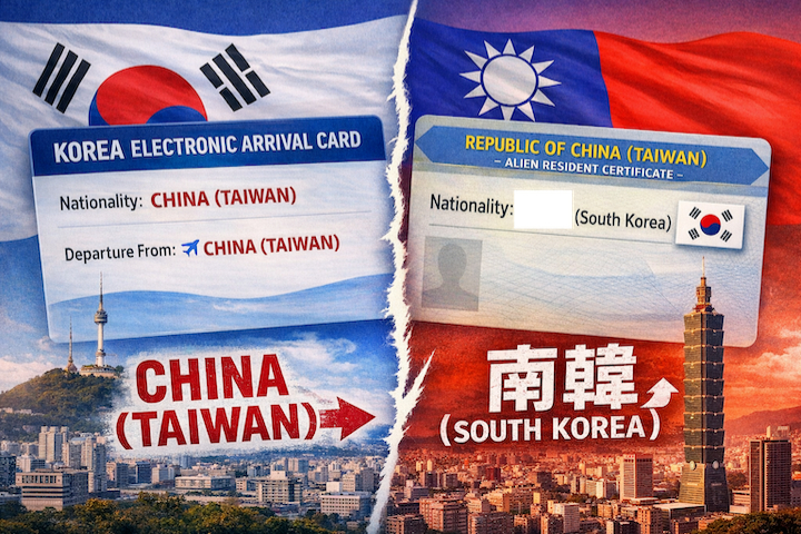 韓電子入境卡列「CHINA（TAIWAN）」  我外交部反擊：改稱「南韓」