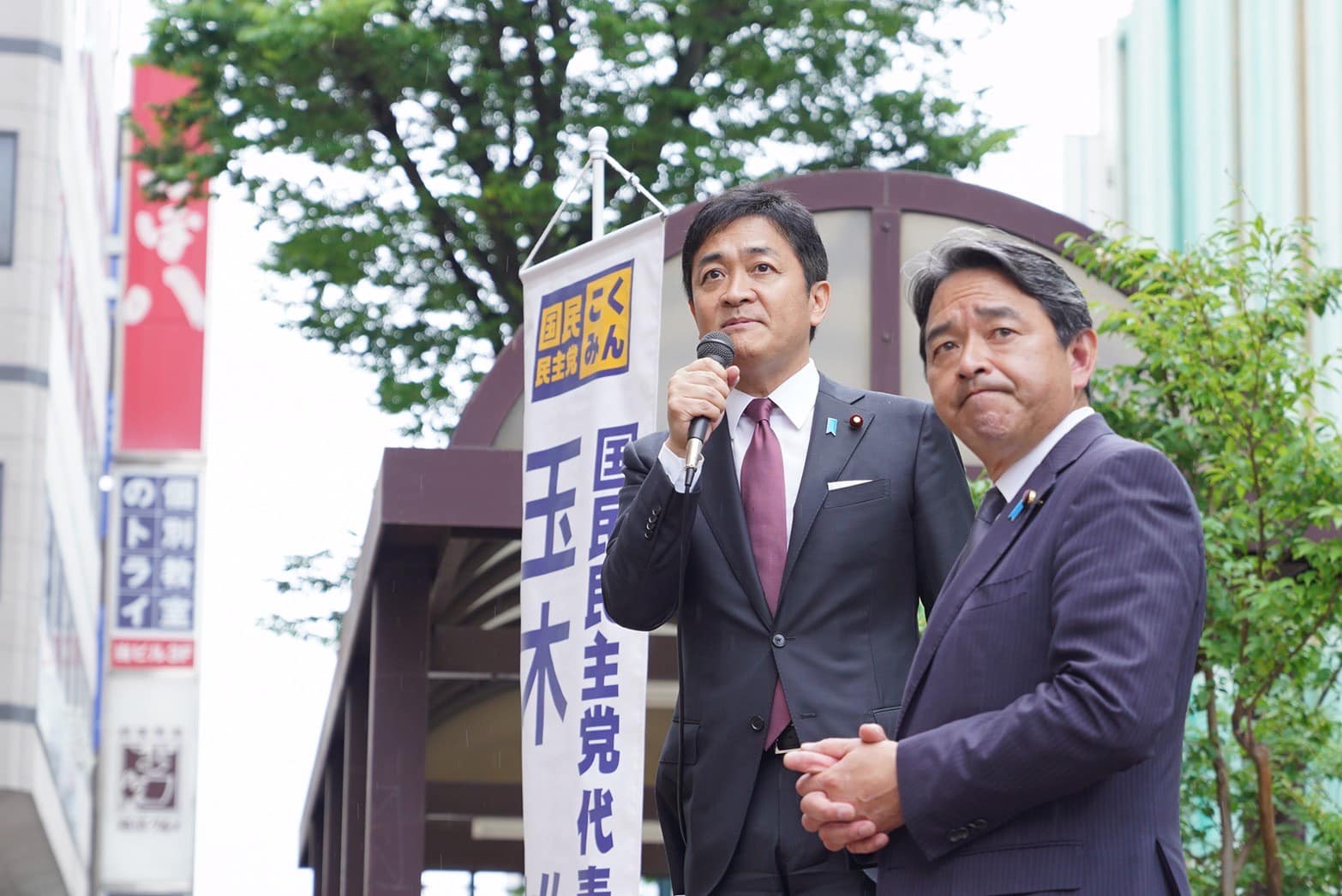 國民民主黨黨魁玉木雄一郎（左）認為，外交協議本就該有文件證明，否則就是被玩弄。圖／取自Yuichiro Tamaki FB