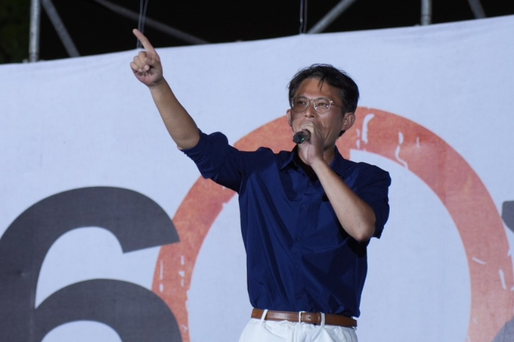 藍白反罷免凱道造勢　黃國昌怒喊：台灣人不會同意綠營獨裁專制