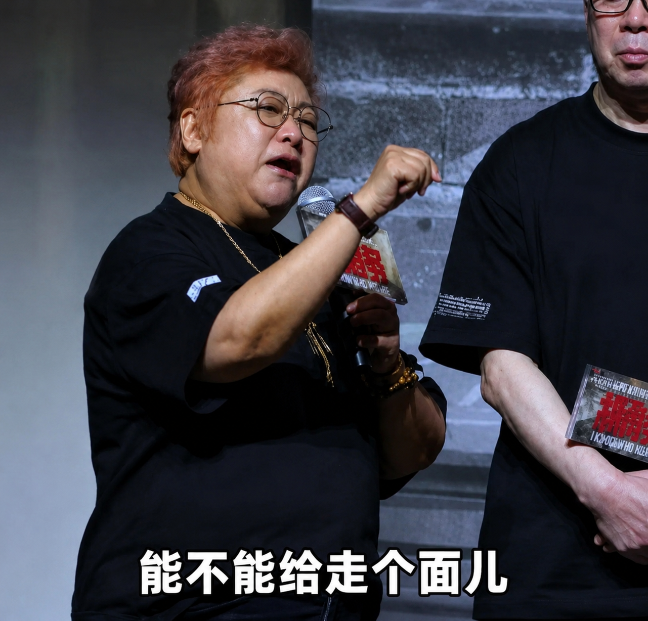 韓紅一句「北京的兄弟姐妹、爺們娘們，能不能走個面兒」一句話激起網友議論。圖／取自星風向