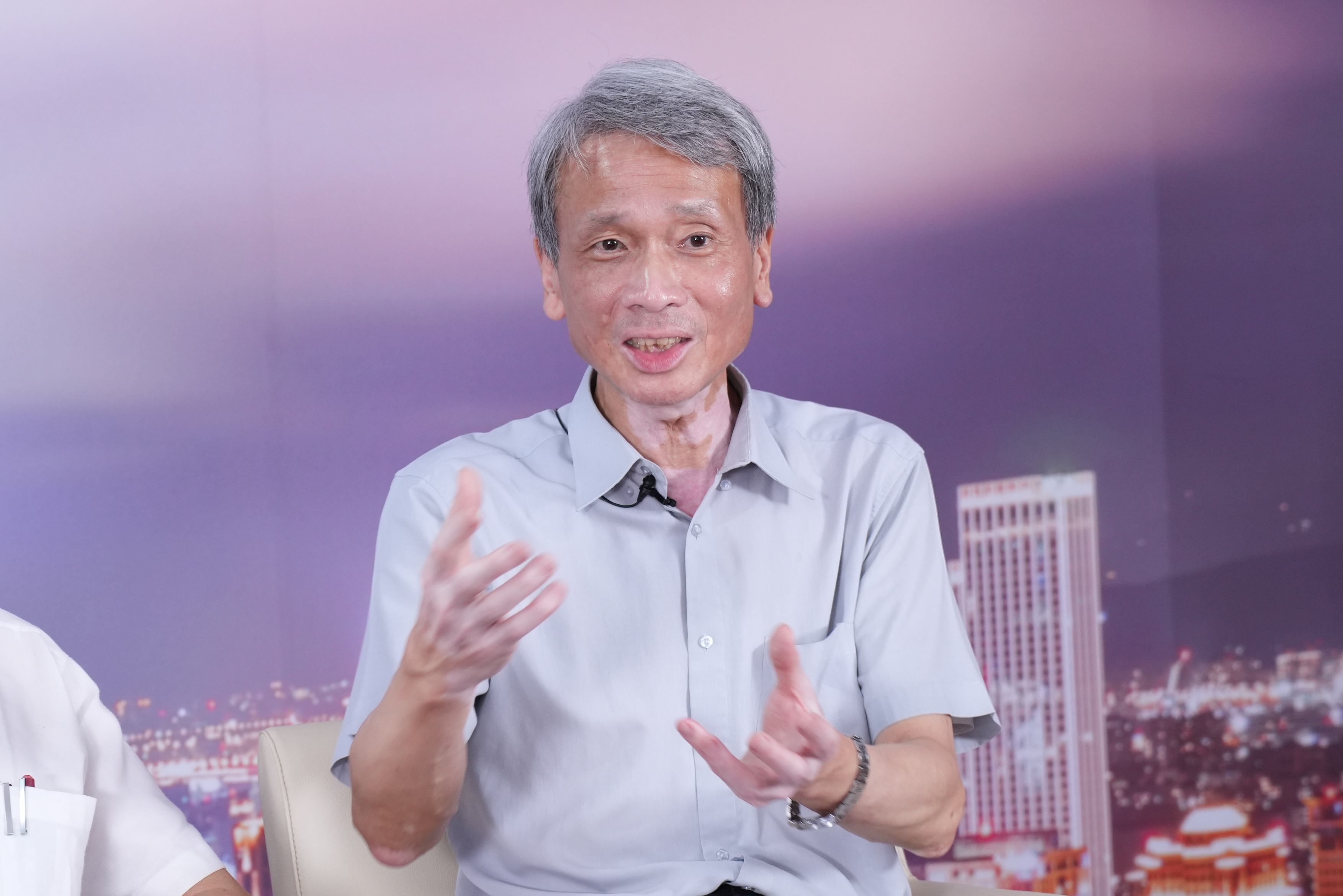 清大教授葉宗洸表示高層應該已經決定核三公投後的政策方向。圖/記者梁鴻欣攝