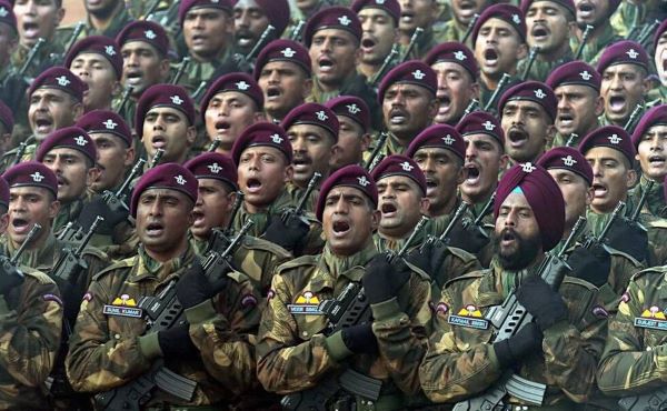 印度約有150.1萬軍力，國防預算約783億美元。圖/取自新華社