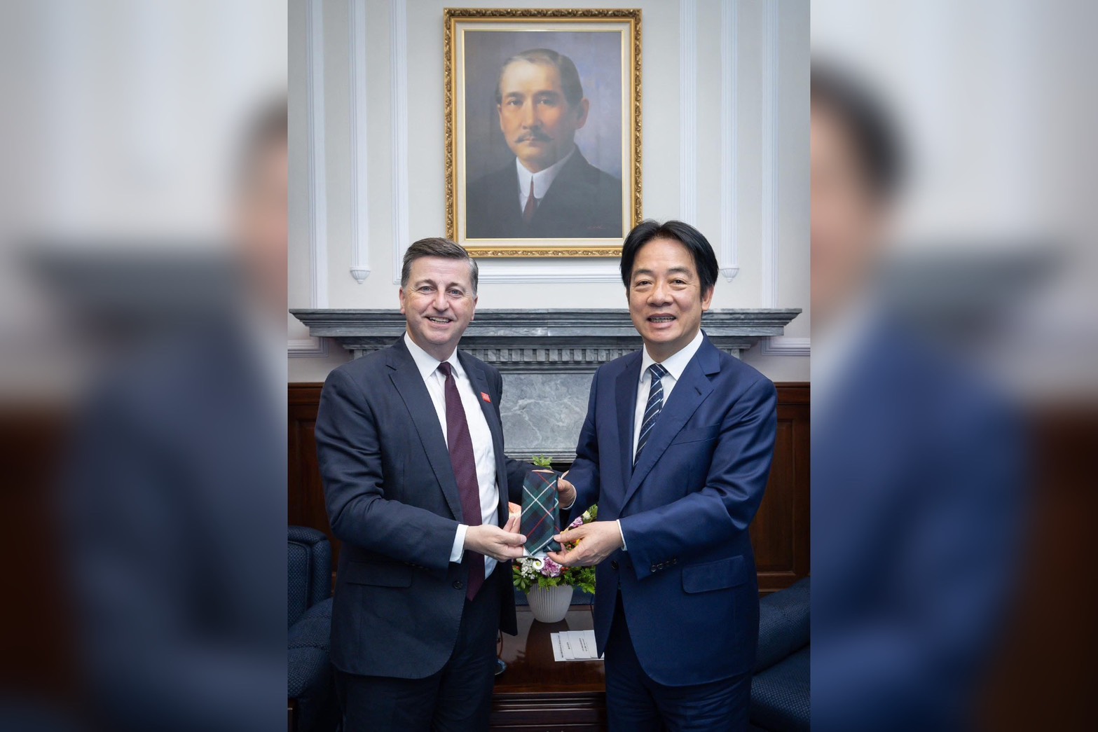 接見英國商業暨貿易部副大臣 賴清德：感謝英國政府支持台海穩定