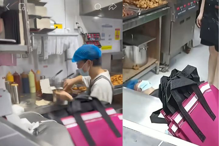 深圳炸雞店突爆單　新手店員崩潰倒地抽搐　當事人已離職